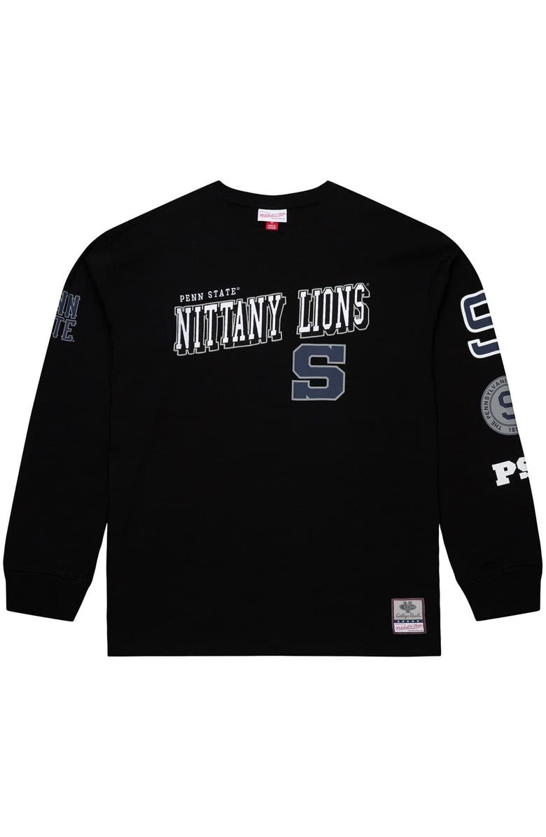 Mitchell & Ness Men's Mitchell & Ness Black Penn State Nittany Lions Training Camp Long Sleeve T-Shirt, Alternate, color, Black