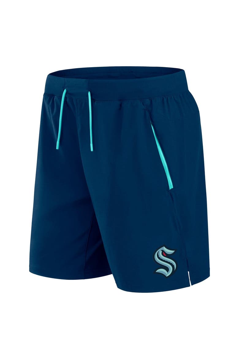 Men's Fanatics Deep Sea Blue Seattle Kraken Authentic Pro Rink Performance Shorts, Alternate, color, Navy
