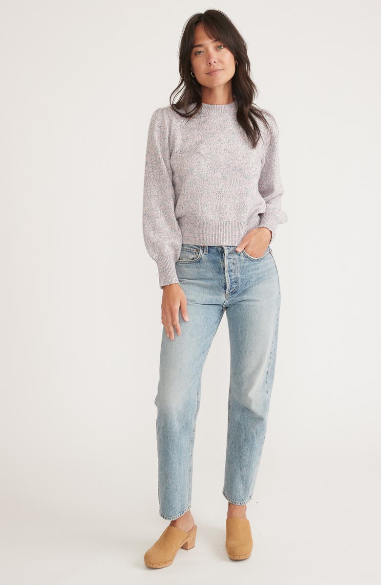 Marine Layer Alma Marled Blouson Sleeve Sweater, Alternate, color,