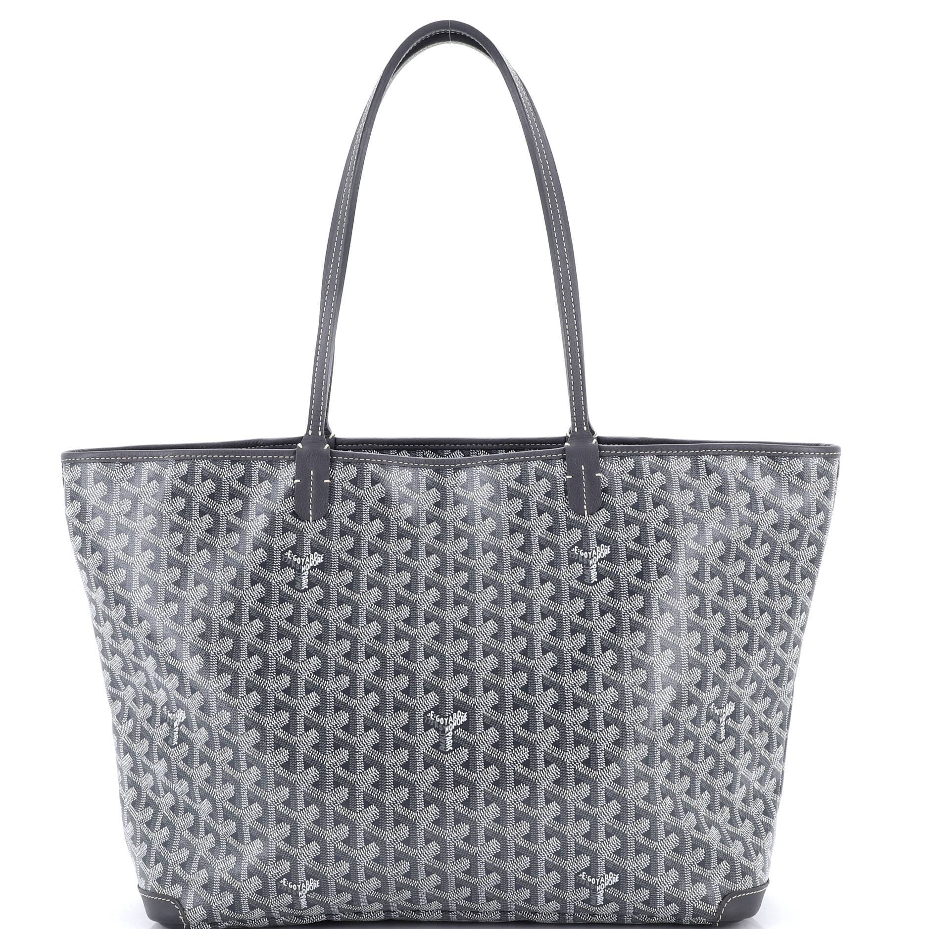 Pre-Owned Goyard Artois Tote Coated Canvas MM, Main, color, Gray