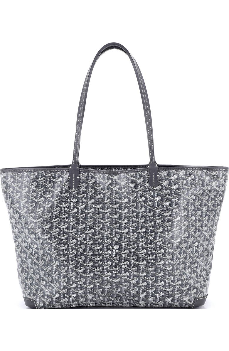 Pre-Owned Goyard Artois Tote Coated Canvas MM, Main, color, Gray