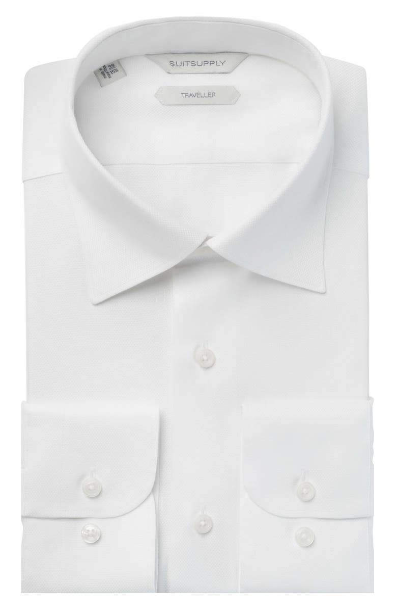 Suitsupply Slim Fit Traveler Dress Shirt, Main, color,
