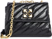 Off-White Jackhammer 17 Matelassé Leather Shoulder Bag