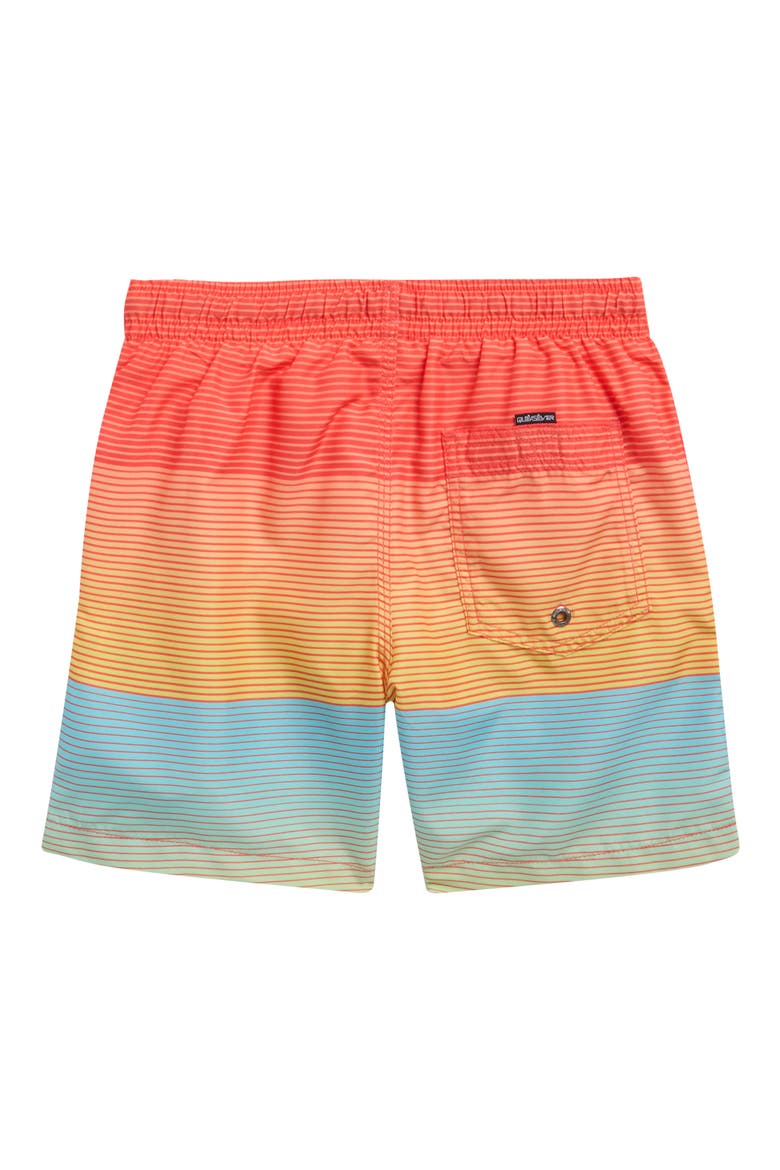 Everyday Mix Stripe Board Shorts, Alternate, color, FIERY CORAL