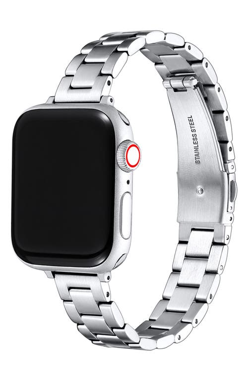 The Posh Tech Sloan Stainless Steel Apple Watch® Watchband In Silver