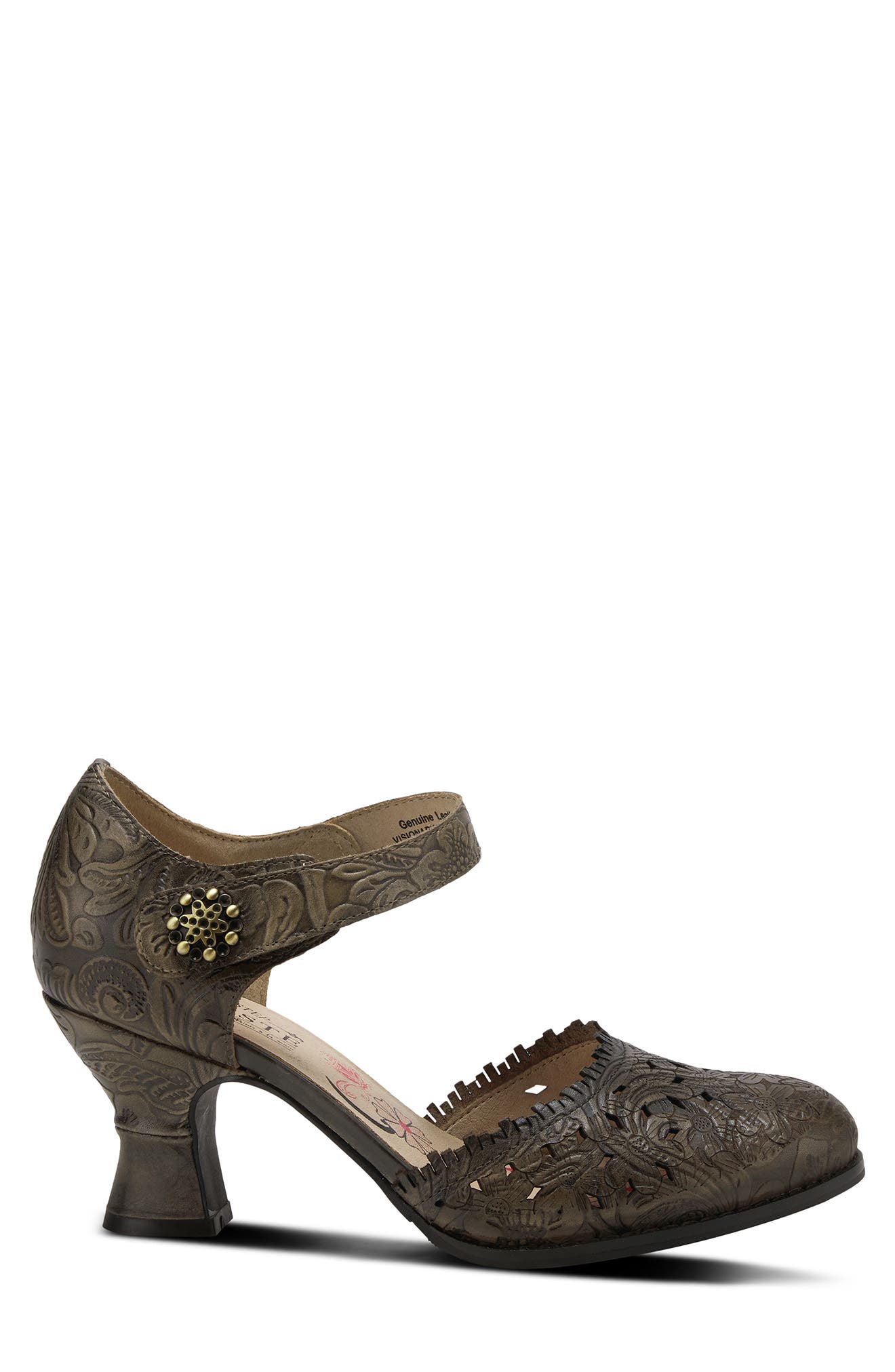 L'Artiste by Spring Step Visionary Ankle Strap Sandal, Alternate, color, Grey