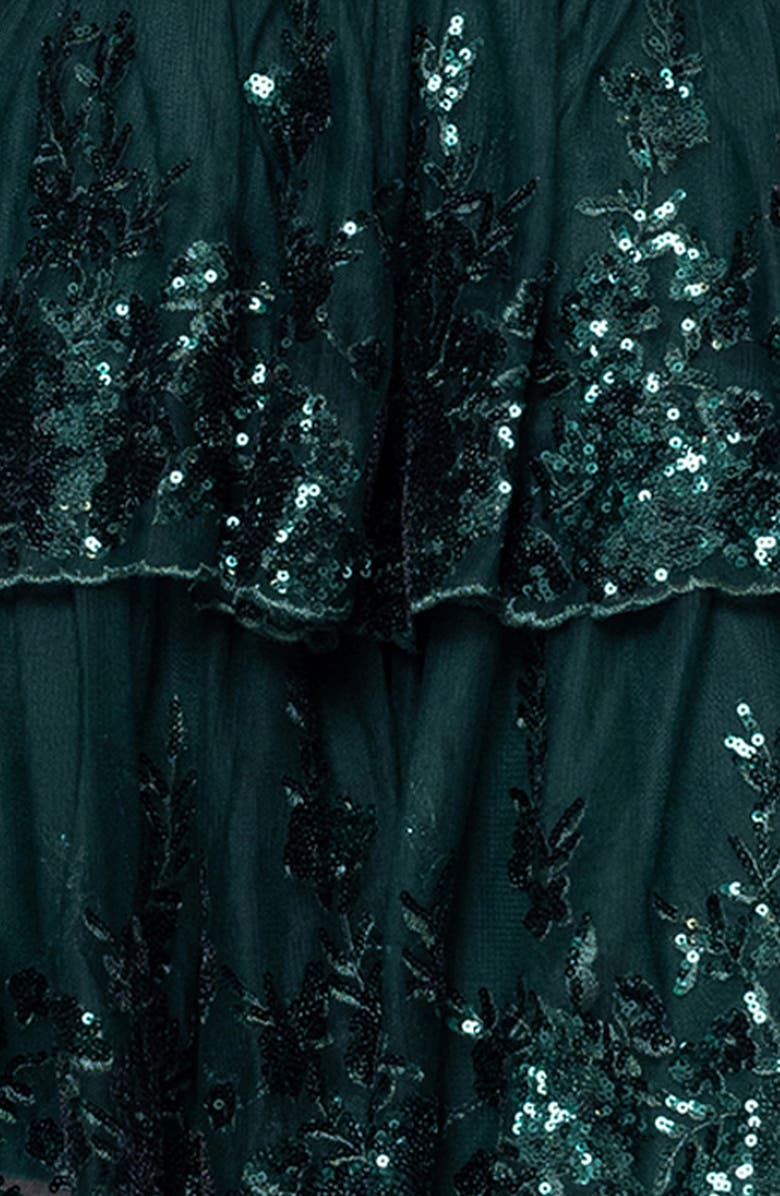 Blondie Nites Sequin Lace Minidress, Alternate, color, Hunter