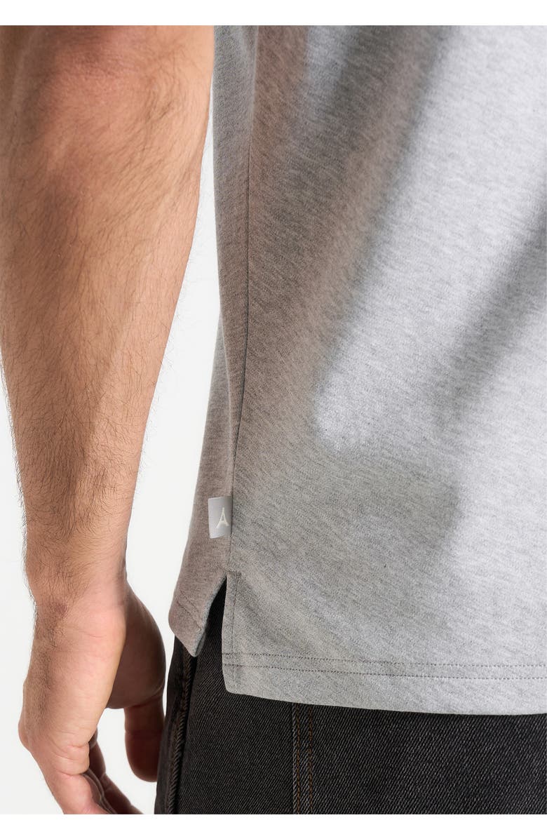 Manière De Voir Hugo Relaxed Fit Cotton T-Shirt With Pleat, Alternate, color, Grey