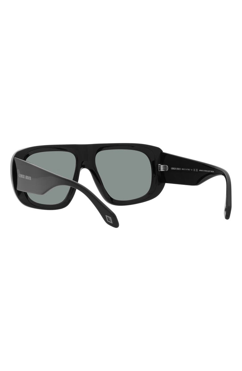 Armani Exchange 56mm Pillow Sunglasses, Alternate, color, 