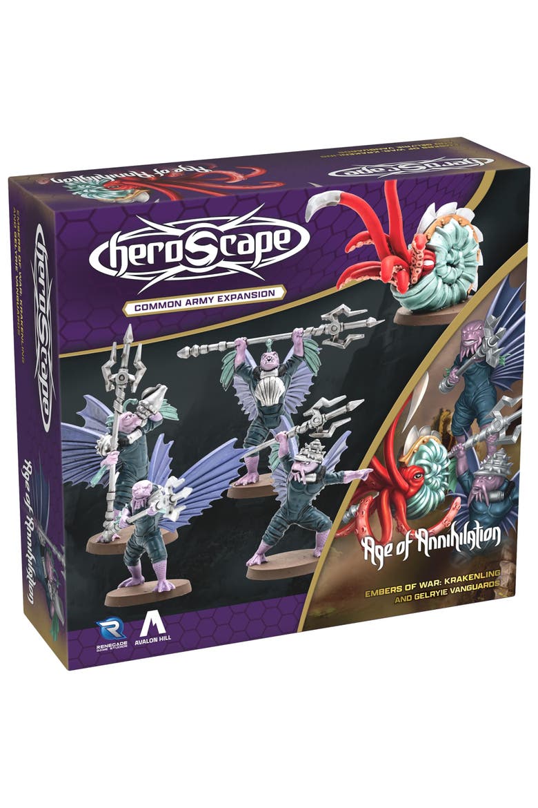 Heroscape Krakenling and Gelyrie Vanguard Army Expansion, Main, color, Multicolored
