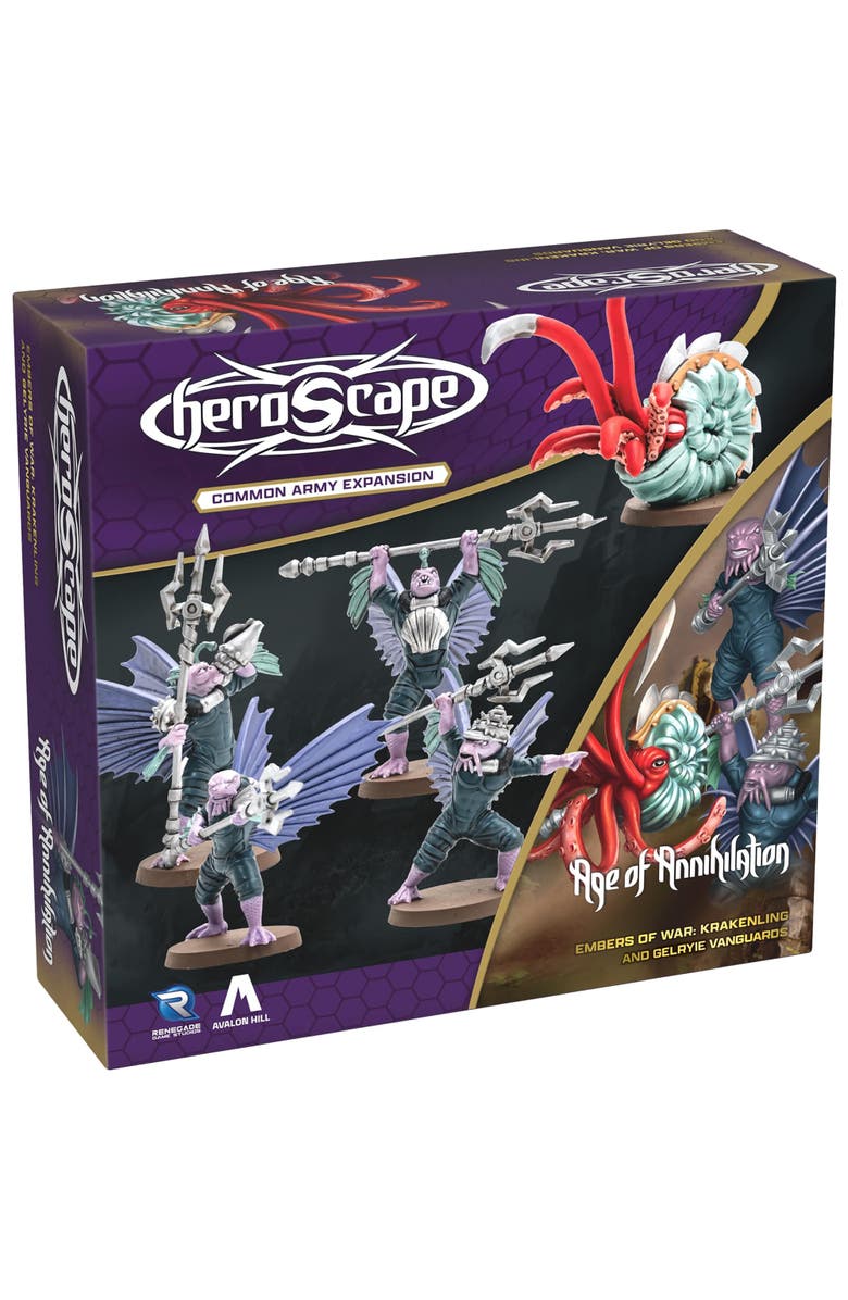 Renegade Game Studios Heroscape Krakenling and Gelyrie Vanguard Army Expansion, Main, color, Multicolored
