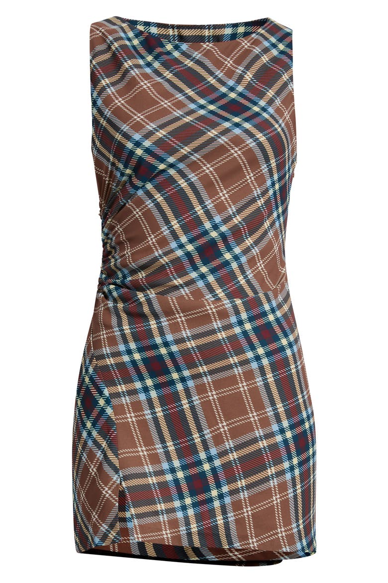 The Rosalie Plaid Sleeveless Minidress, Alternate, color, PLAID