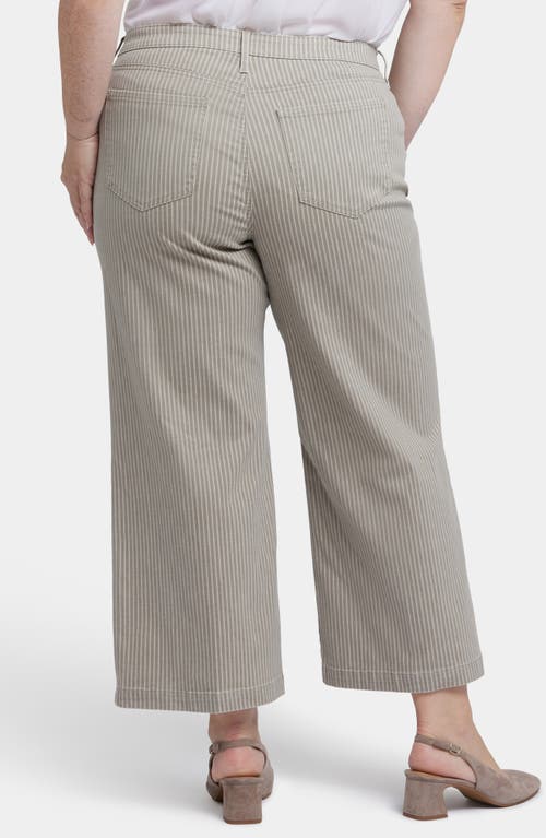 Nydj Teresa Ankle Wide Leg Jeans In Hidden Lodge Stripe