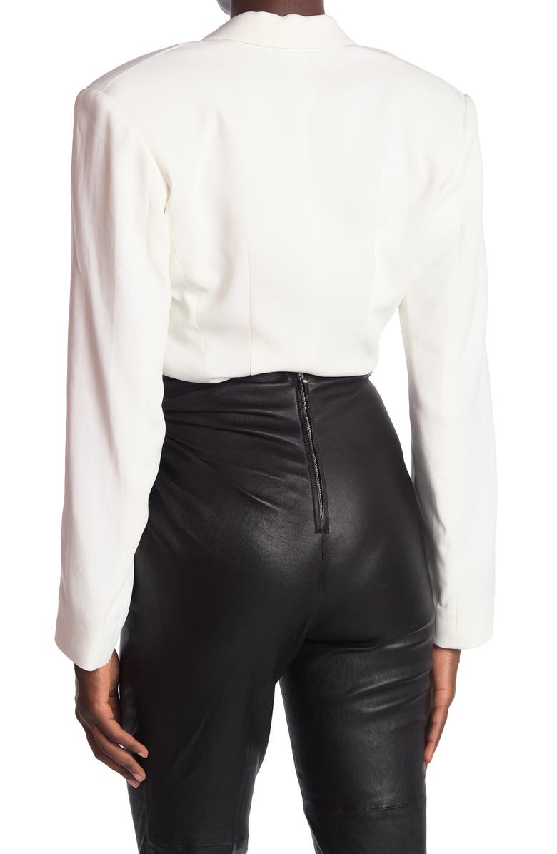 UNRAVEL PROJECT Body Blazer White, Alternate, color, 