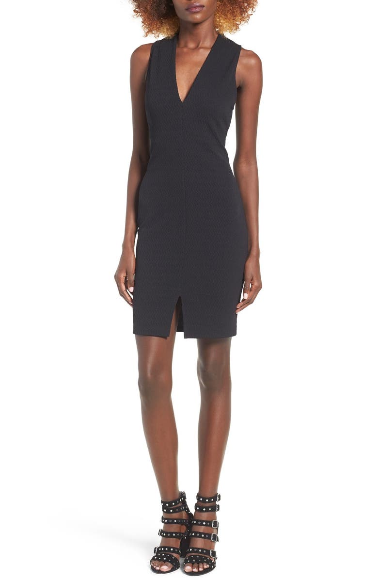 ASTR the Label ASTR Textured Body-Con Dress, Main, color, 