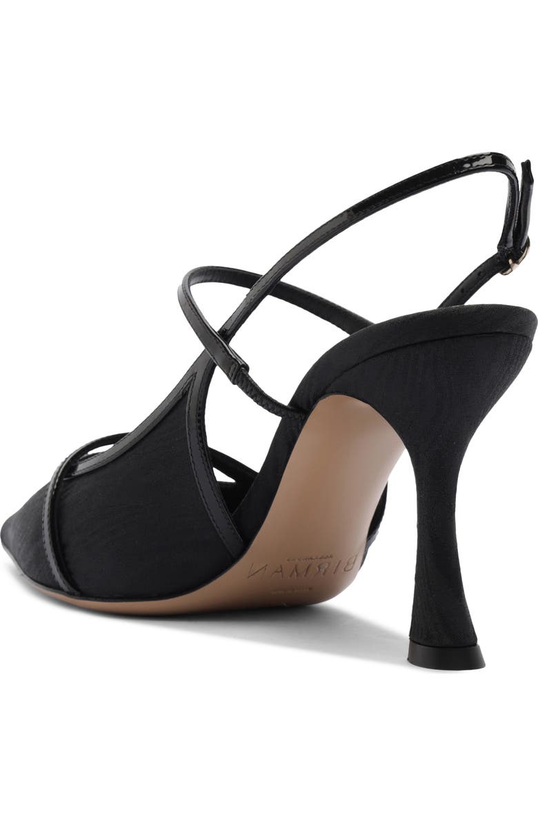 Alexandre Birman Tita Moiré Pointed Toe Slingback Pump, Alternate, color, Black