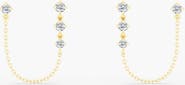 Everlee Starlight Double Piercing Lab Diamond Studs in 14K Gold