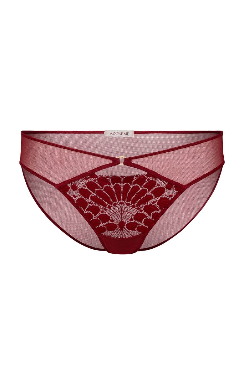 Albanne Bikini Panties, Alternate, color, Dark red