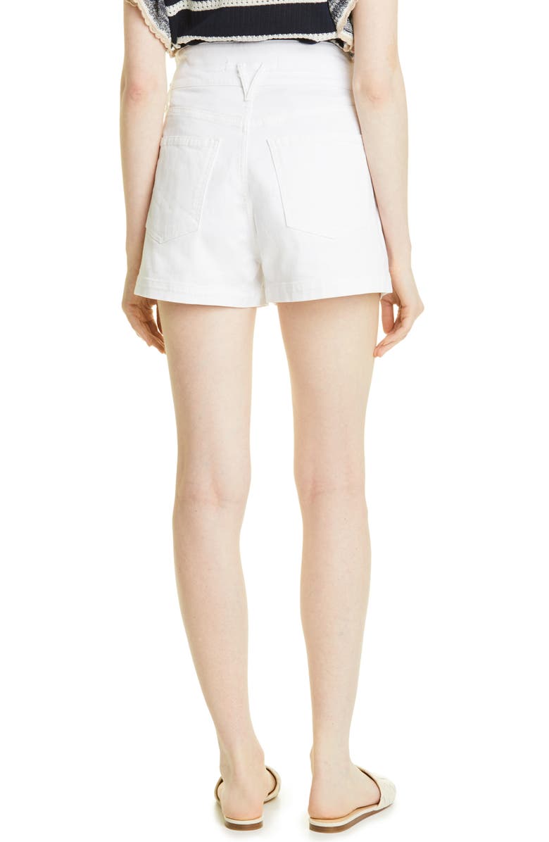 Veronica Beard Jaylen Pleated High Waist Shorts, Alternate, color, 