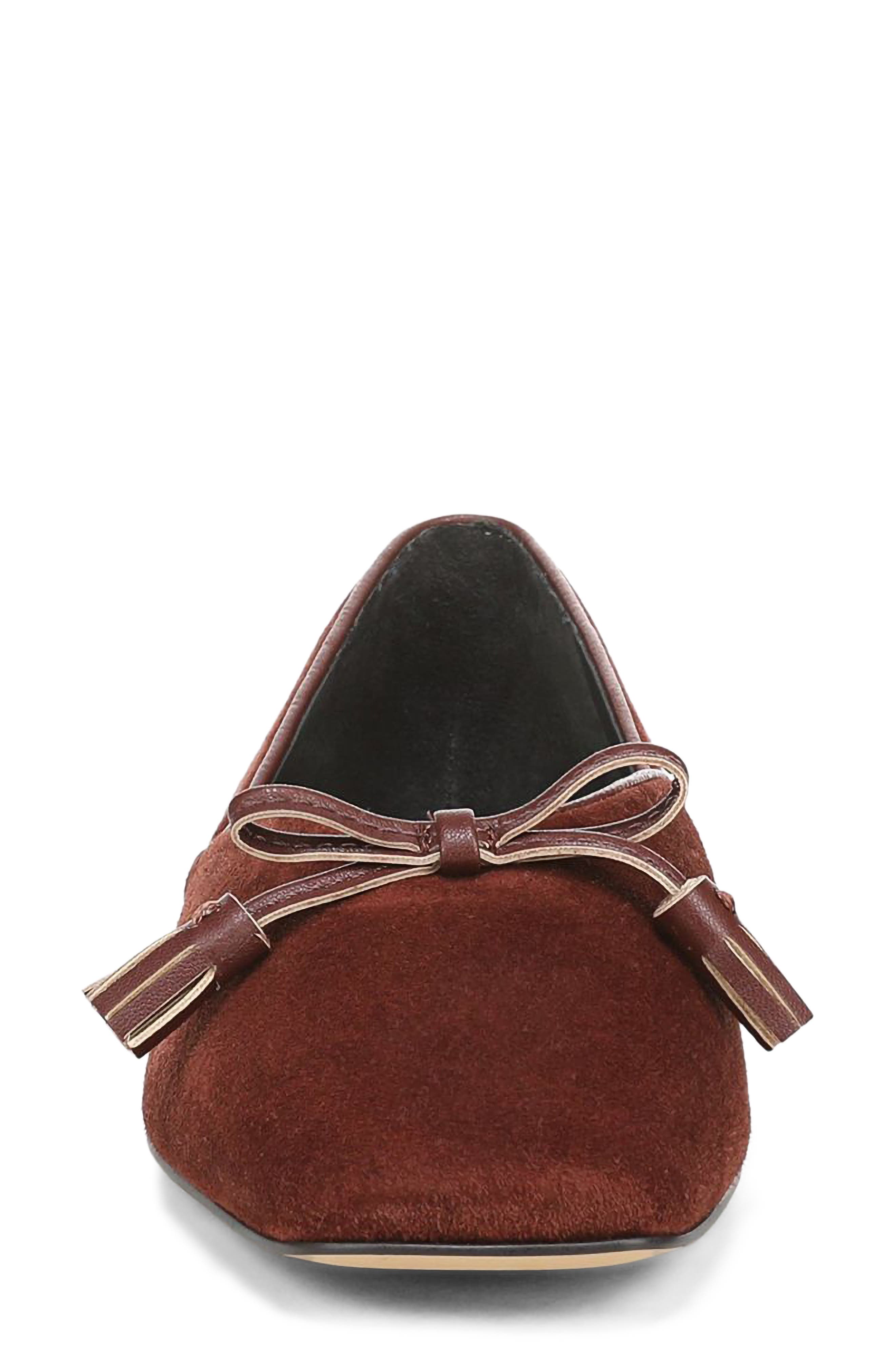 Adabow Square Toe Flat, Alternate, color, RED