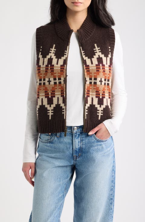Shetland Collection Graphic Wool Vest