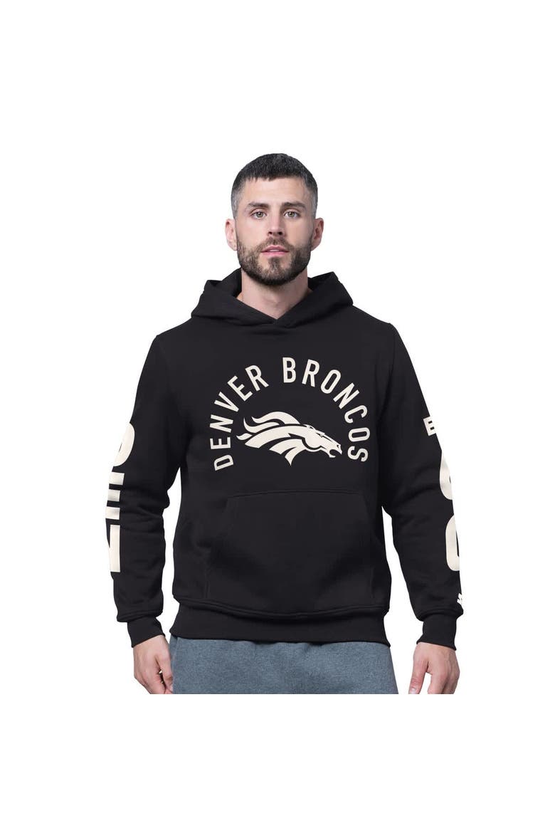 Men's Starter Black Denver Broncos Handoff Fleece Hoodie Sweatshirt, Main, color, Black