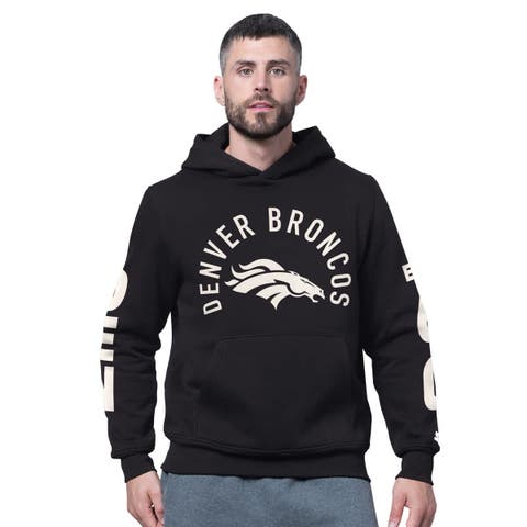 Men's Starter Black Denver Broncos Handoff Fleece Hoodie Sweatshirt
