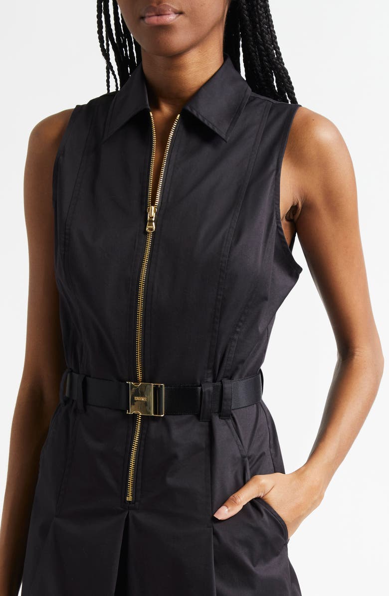 L'AGENCE Kylo Belted Shirtdress, Alternate, color, Black