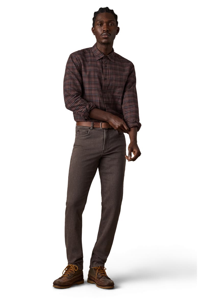 Terry Five-Pocket Stretch Pants, Alternate, color, COAST BROWN
