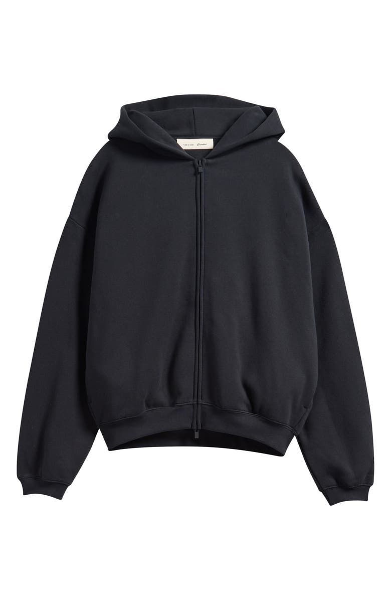 Fear of God Essentials Kids' Classic Zip Hoodie, Main, color, Vintage Black