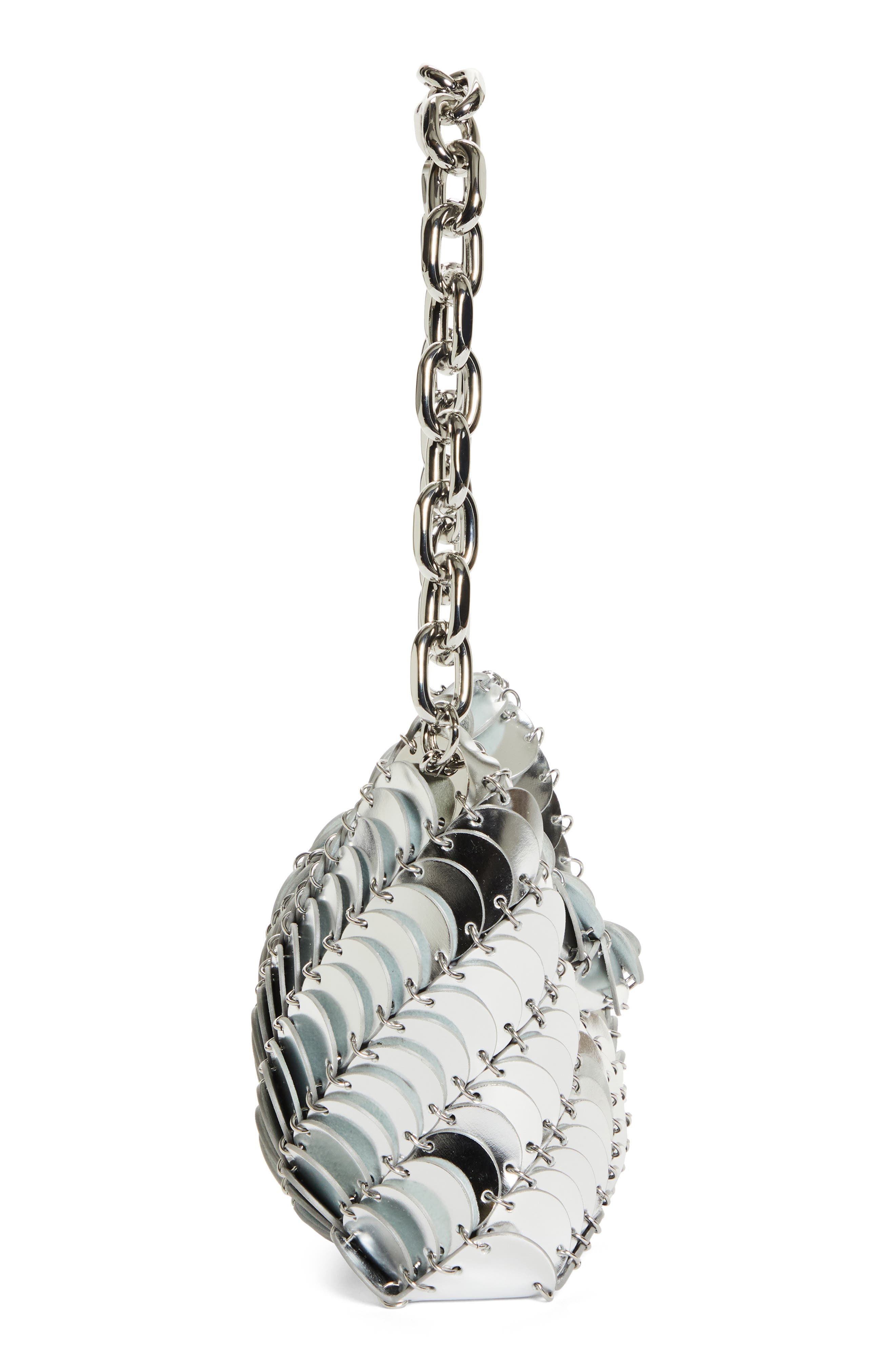 Rabanne Sac Leather Shoulder Bag, Alternate, color, 