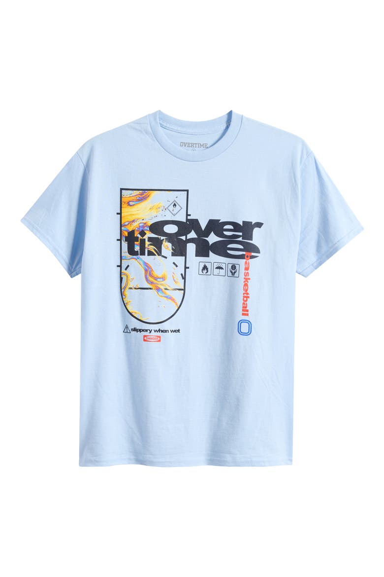 Splash Cotton Graphic T-Shirt, Alternate, color, BLUE