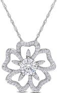 Julianna B. Moissanite Flower Pendant