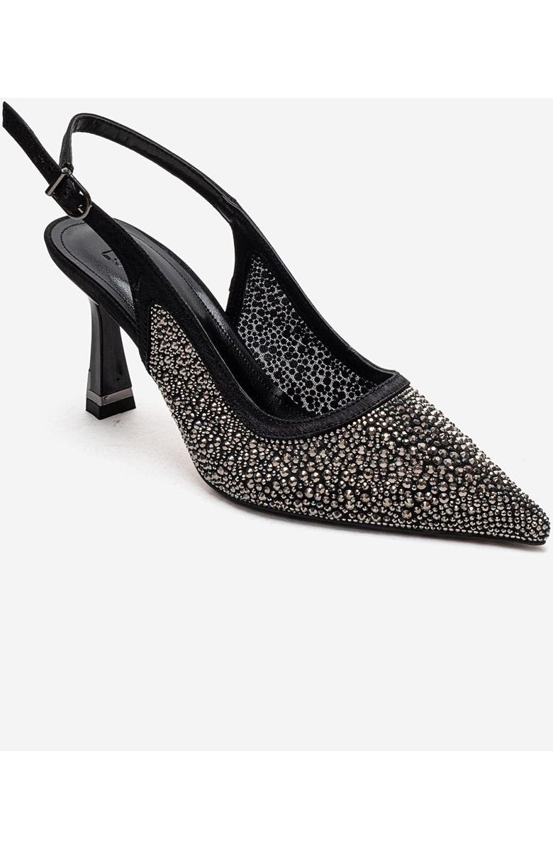 Prologue Shoes Frea Slingback Stiletto Pump, Alternate, color, Black