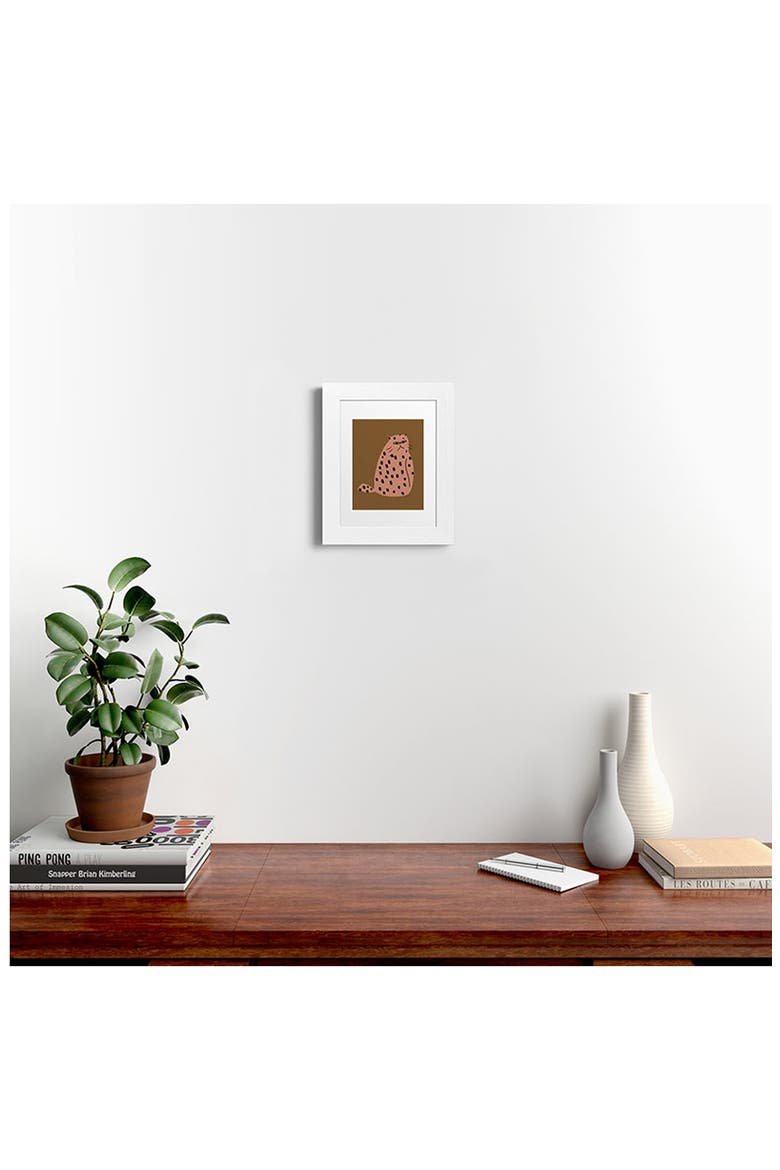 Grumpy the Cat Framed Art Print, Alternate, color, WHITE FRAME 11X14