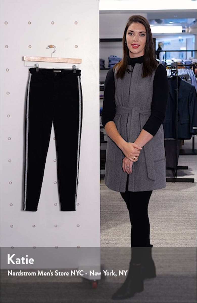 Margot Contrast Stitch Crop Skinny Jeans, sales video thumbnail