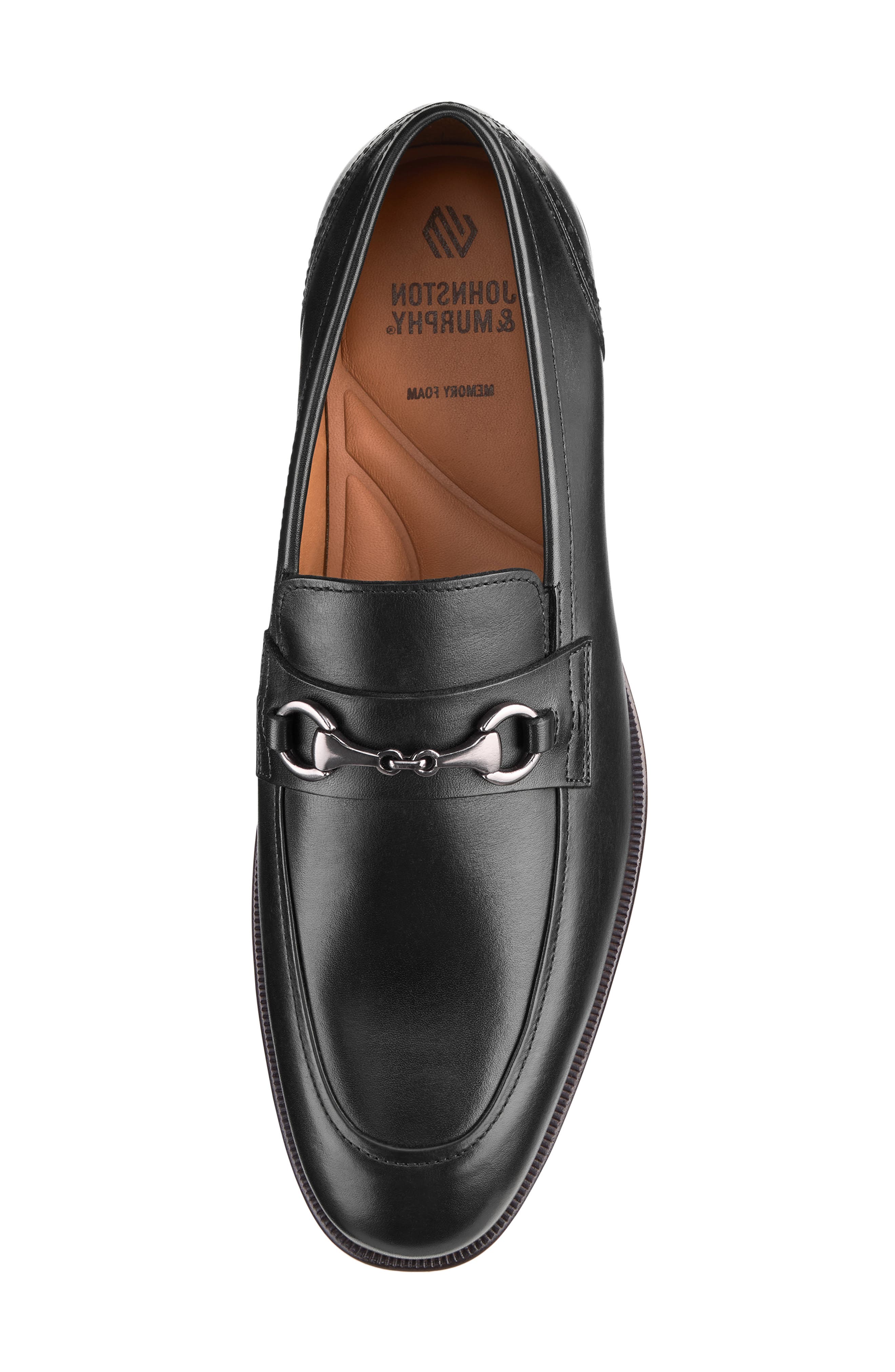 Johnston & Murphy Reeve Bit Loafer, Alternate, color, Black Full Grain