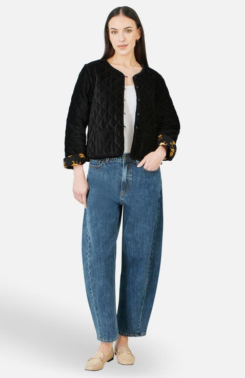 Jacket With Reversible Leopard Lining