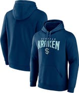 FANATICS Men's Fanatics Branded Navy Seattle Kraken Special Edition 2.0 Wordmark Pullover Hoodie