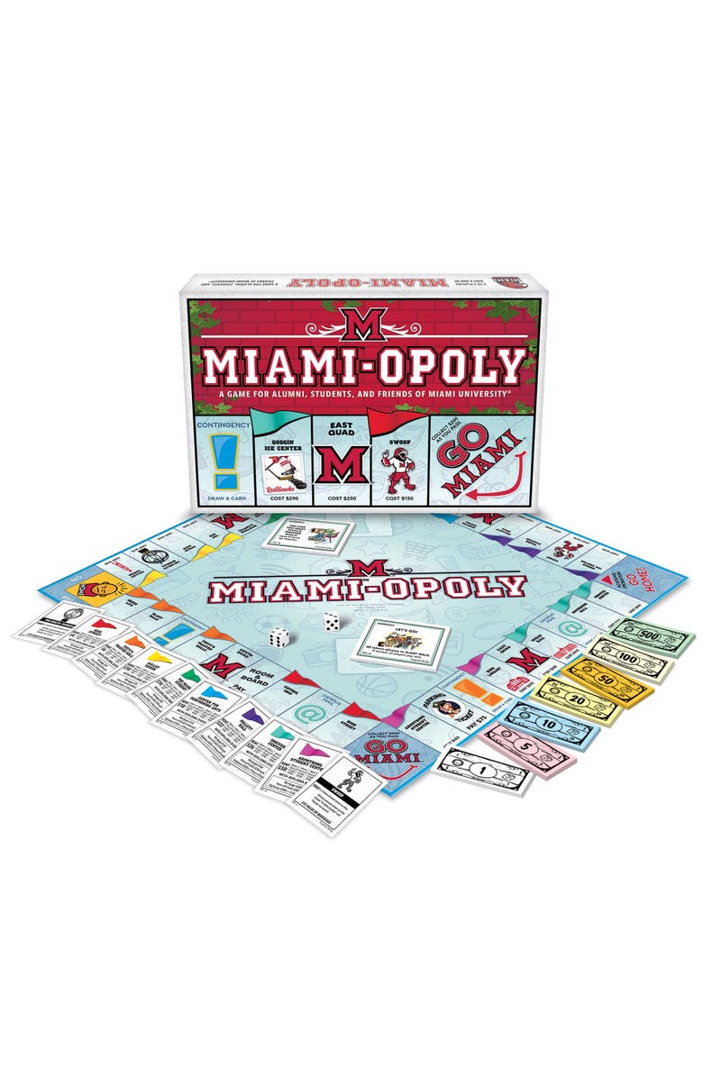 Late for the Sky Miamiopoly University Themed Family Board Game, Ages 8+, Alternate, color, Multicolored