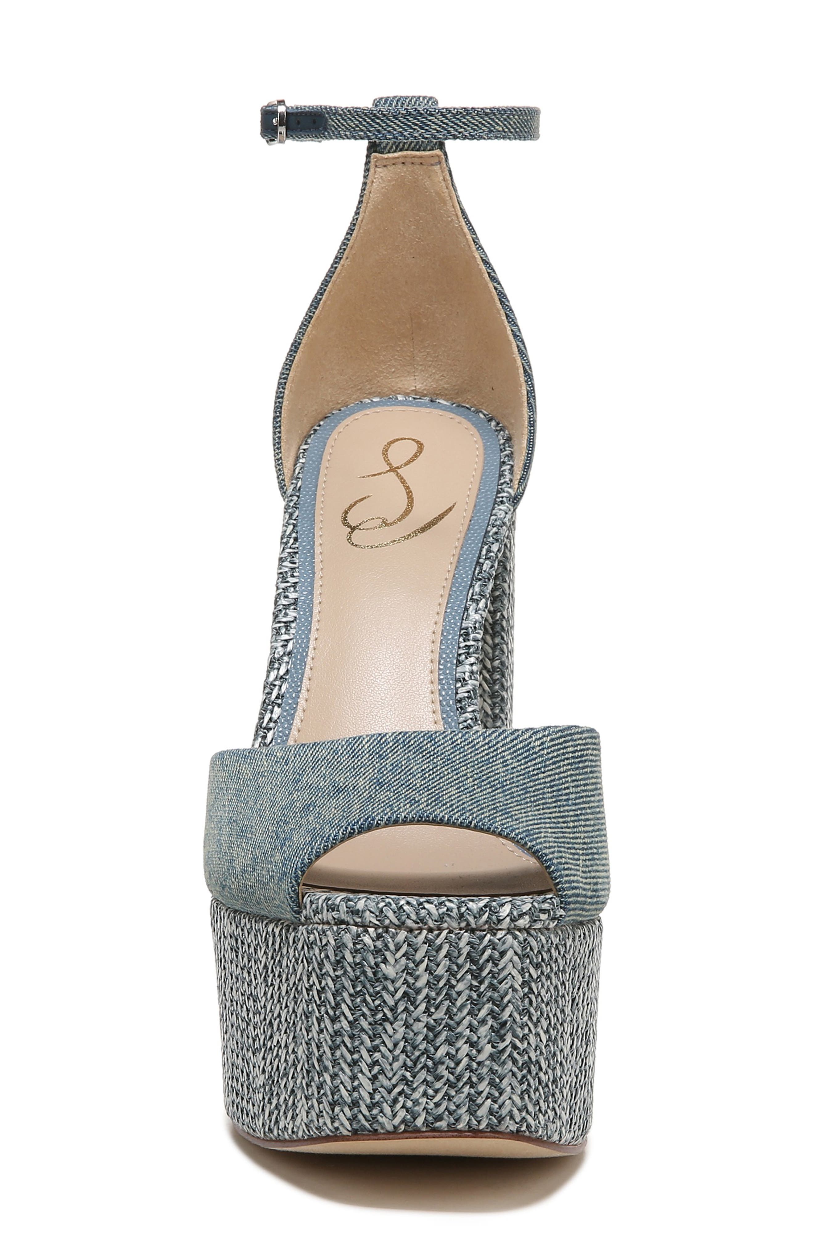 Kori Platform Sandal, Alternate, color, WASHED NEW BLUE
