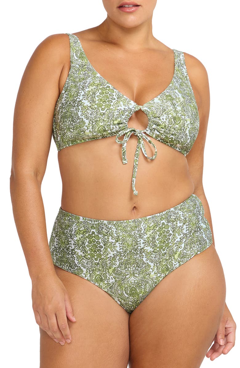 Artesands Mudlahara Mondrian High Waist Reversible Bikini Bottoms, Alternate, color, 