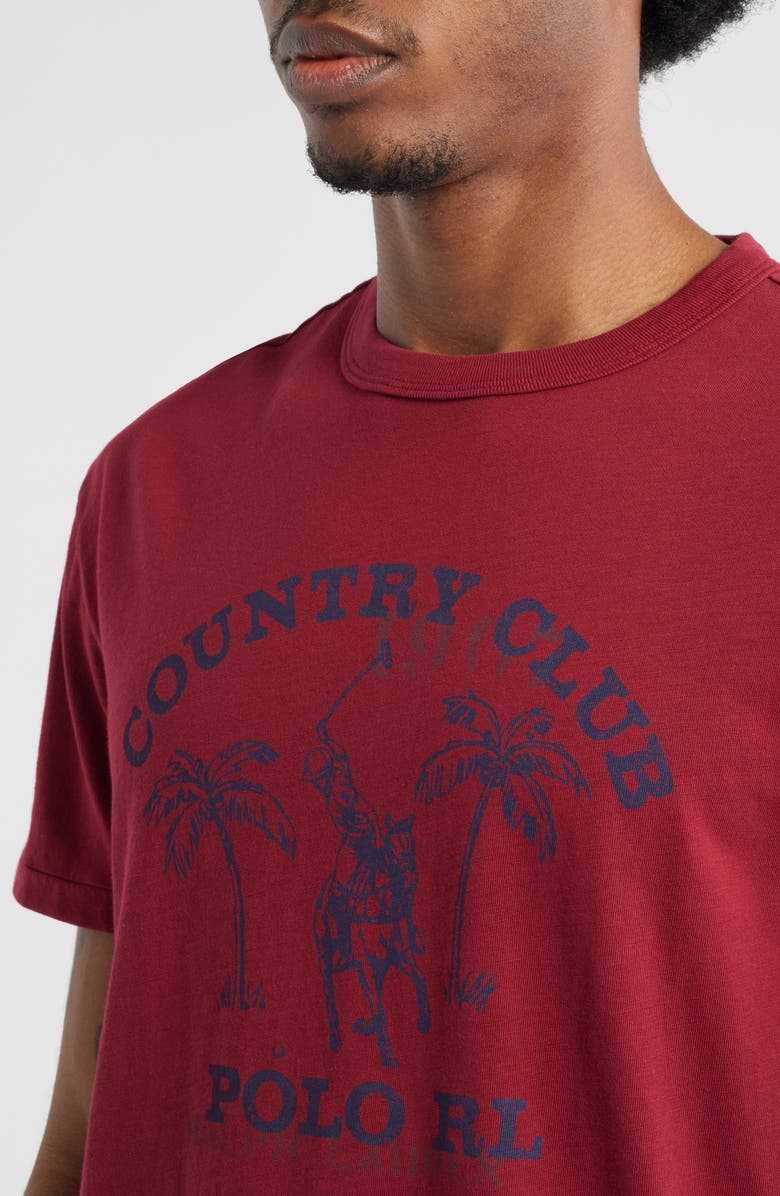 Polo Ralph Lauren Classic Fit Cotton Jersey Graphic T-Shirt, Alternate, color, Heritage Red