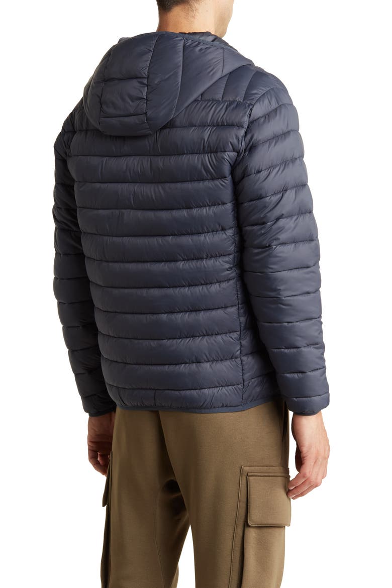 PrimaLoft Hooded Packable Quilted Jacket, Alternate, color, CARBON