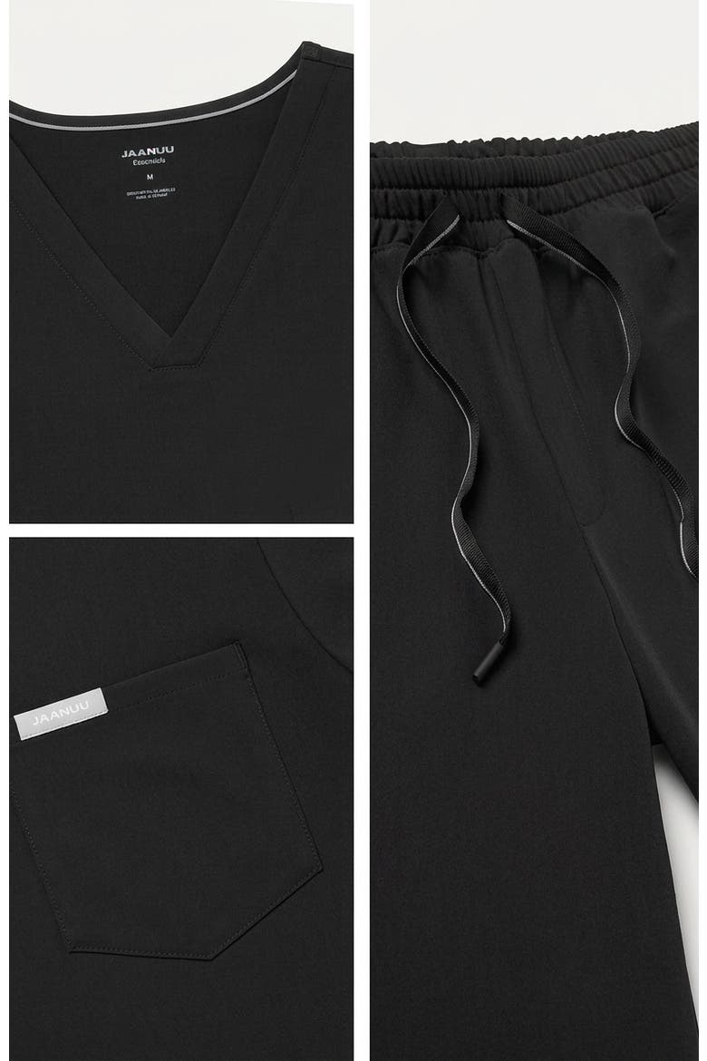 UltraLAST Essential Performance Men's 5-Pocket Scrub Set, Alternate, color, Black
