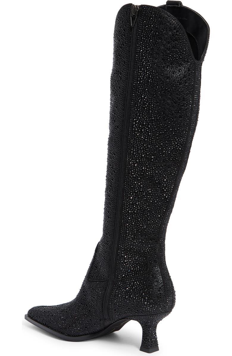 Dolce Vita Ariana Crystal Knee High Boot, Alternate, color, Black Metallic Cyrstal