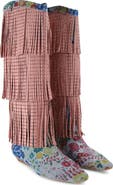 Kurt Geiger London Floral Sequin Fringe Western Boot