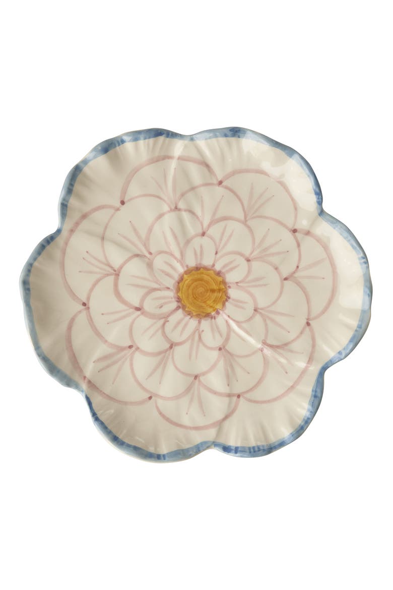 Set of 4 Flower Shaped Side Plates, Main, color, MULTI