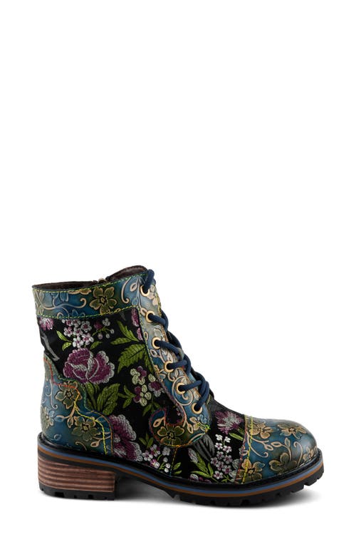 L'artiste By Spring Step L'artiste Fantastic Lace-up Boot In Multi