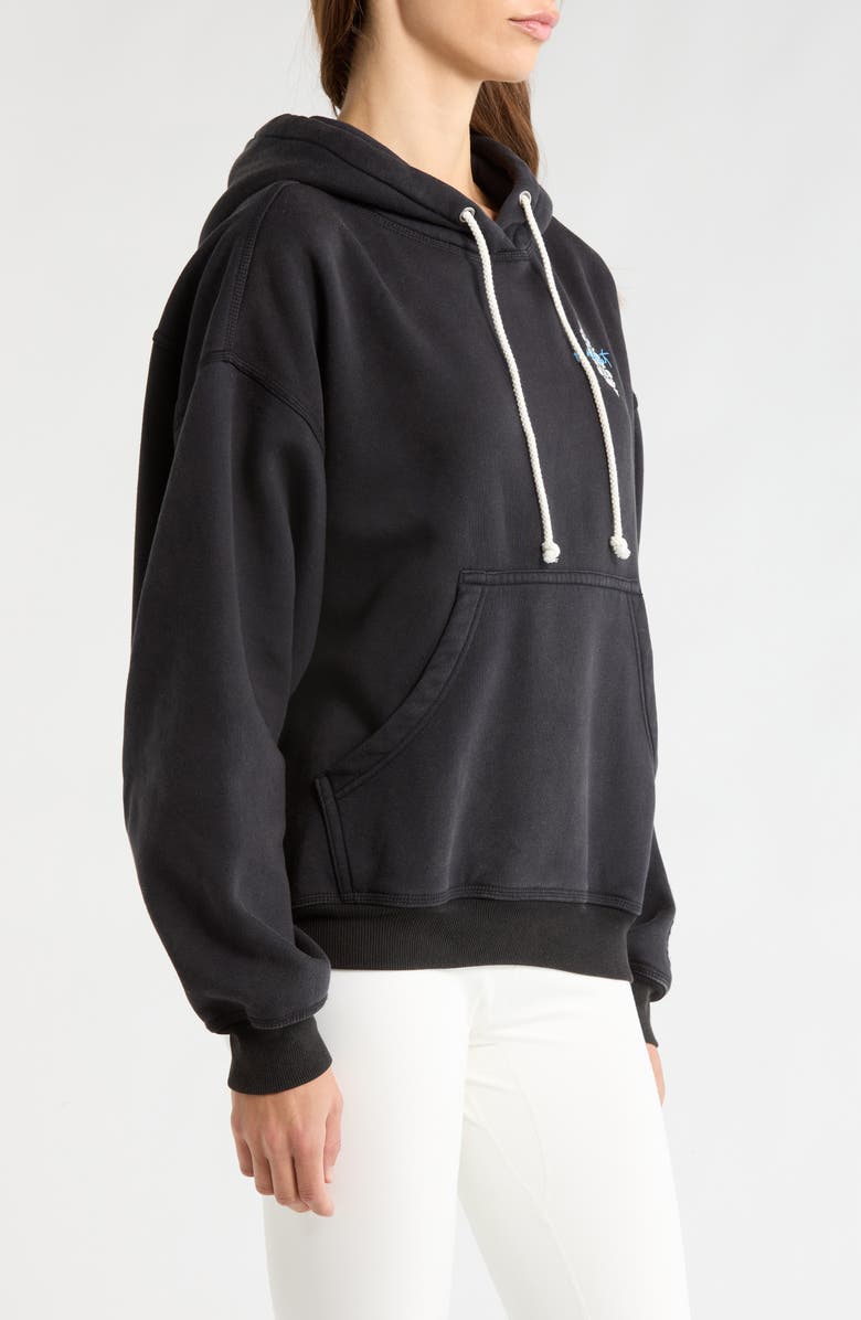 Free People Final Call Graphic Hoodie, Alternate, color, Black/ Tofu Combo